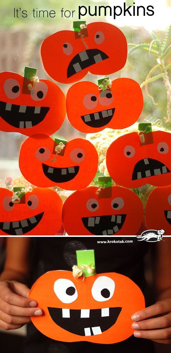 Pumpkin Craft Ideas Preschool
 Fall crafts for kids so Simply and Beatiful