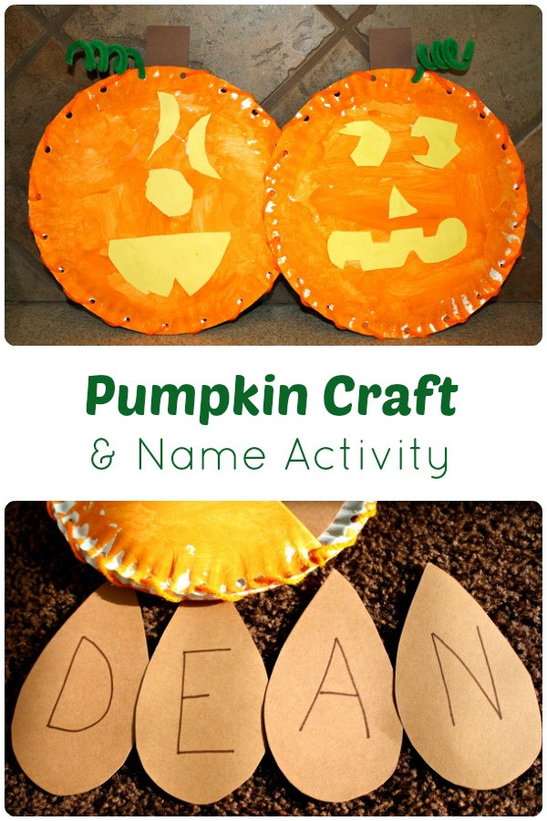 Pumpkin Craft Ideas Preschool
 Pumpkin Craft and Name Activity