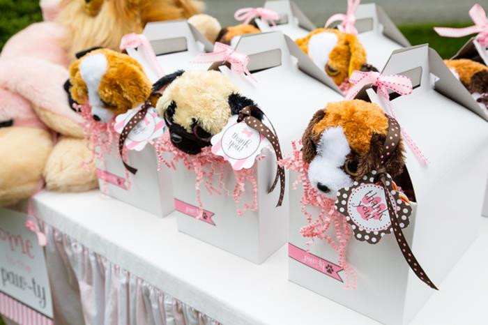 Puppy Birthday Party Supplies
 Kara s Party Ideas Pink Puppy Party Planning Ideas