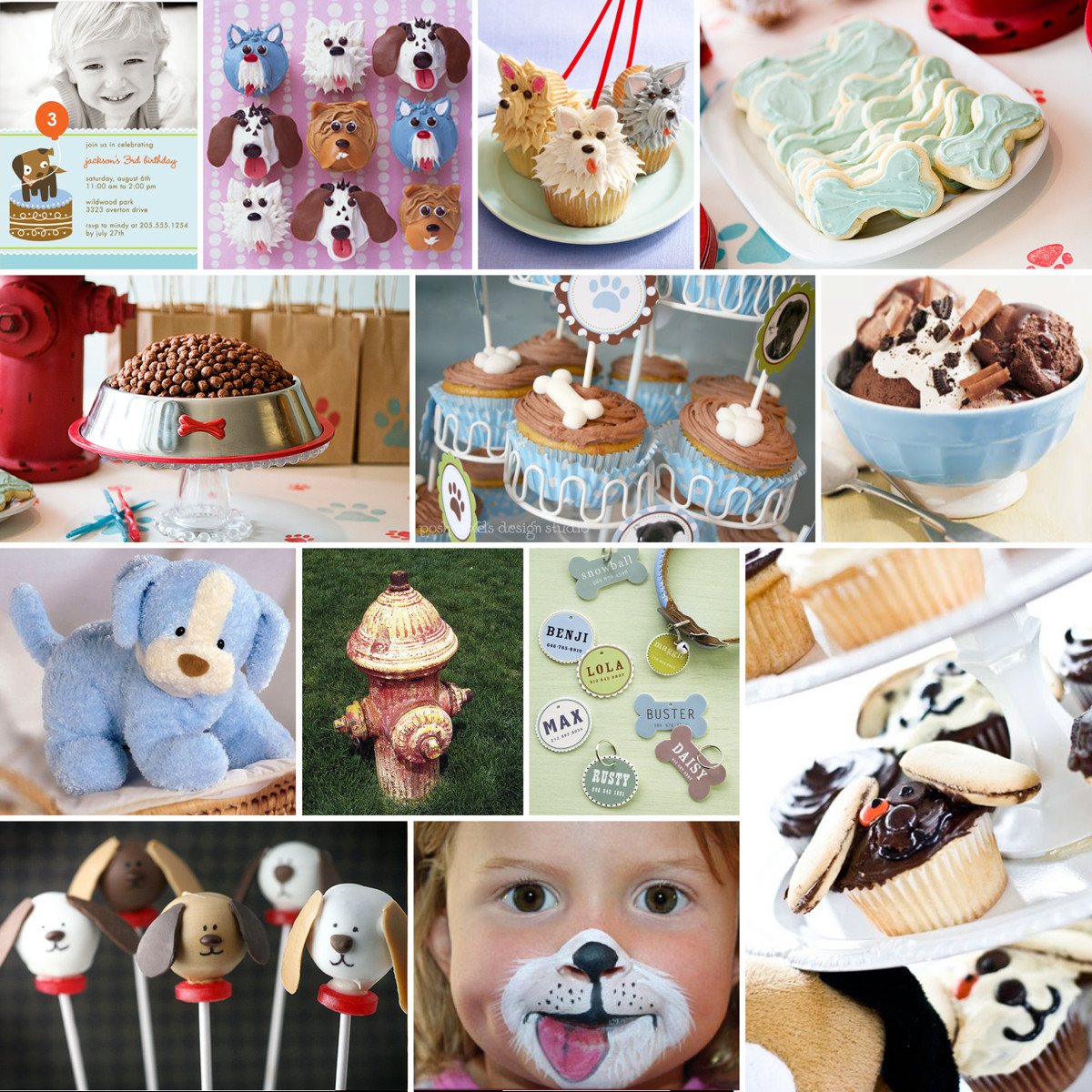 Puppy Birthday Party Supplies
 CAKE Creative Co custom inspiration board a puppy party