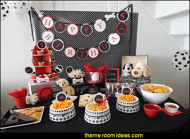 Puppy Birthday Party Supplies
 Decorating theme bedrooms Maries Manor dogs
