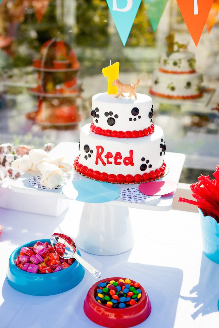 Puppy Birthday Party Supplies
 Kara s Party Ideas Puppy Themed 1st Birthday Party