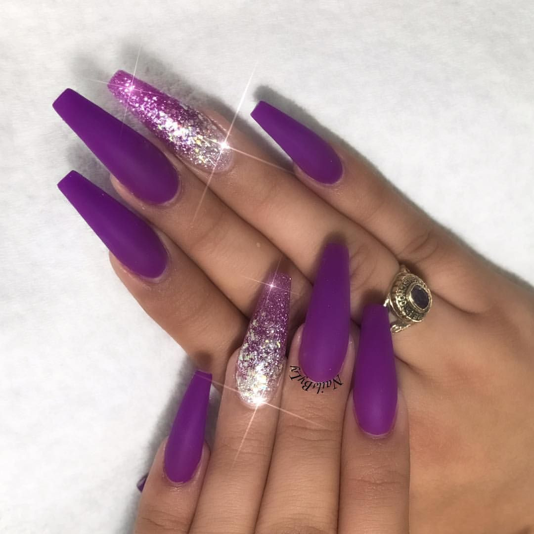 Purple Acrylic Nail Designs
 Pin by Najaah Fulwood on C L A W Z