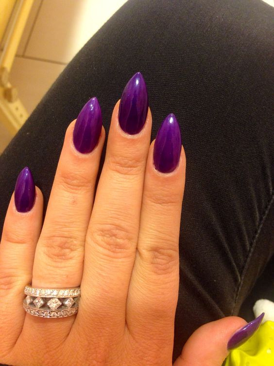 Purple Acrylic Nail Designs
 Top 55 Spectacular Purple Acrylic Nails
