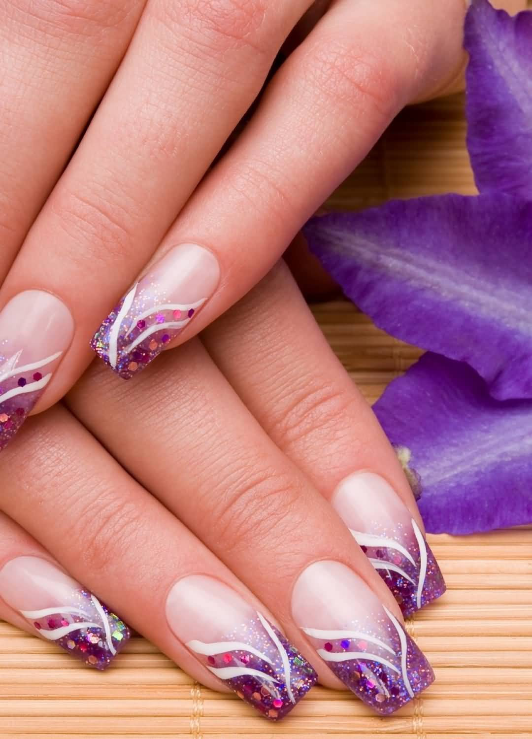 Purple Acrylic Nail Designs
 50 Most Stylish Acrylic Nail Art Design Ideas