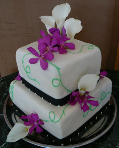 Purple And Black Wedding Cakes
 Matt & Dom s custom wedding cakes birthday cakes novelty
