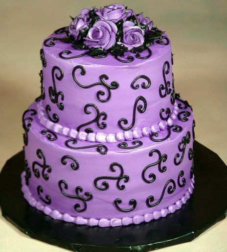 Purple And Black Wedding Cakes
 white black and purple wedding cakes pictures