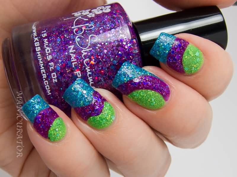 Purple And Green Nail Designs
 55 Most Stylish Purple Nail Art Designs