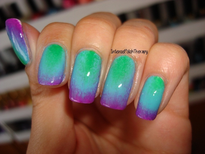 Purple And Green Nail Designs
 Top 70 Glamour Green Nails