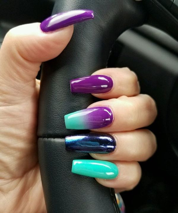 Purple And Green Nail Designs
 Best Purple Nail Design Ideas in 2019