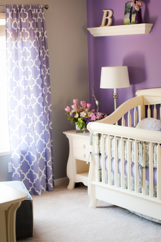 Purple Baby Room Decor
 Purple Girls Rooms Project Nursery