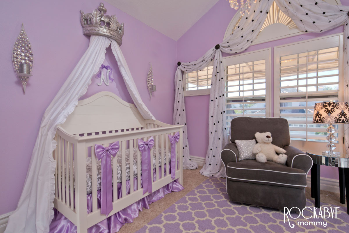 Purple Baby Room Decor
 Dreaming of Lavender Nursery Project Nursery