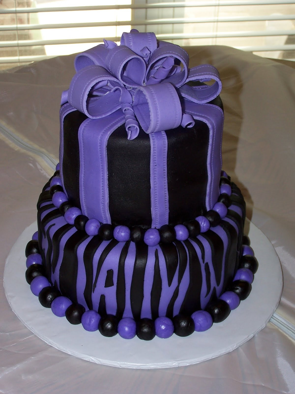 Purple Birthday Cakes
 Heather Calvin Cakes July 2011