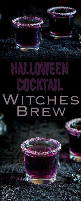 Purple Food Ideas For Party
 This Witches Brew halloween cocktail is so stunning