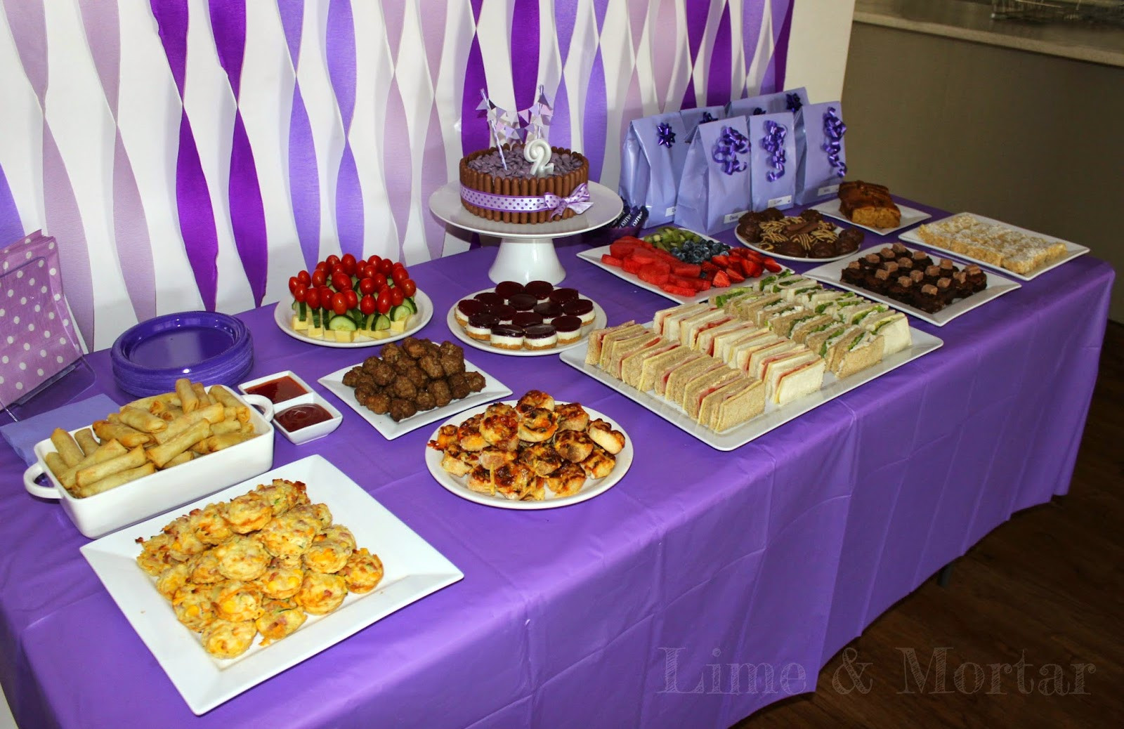 Purple Food Ideas For Party
 Lime & Mortar Kids Parties Purple Party