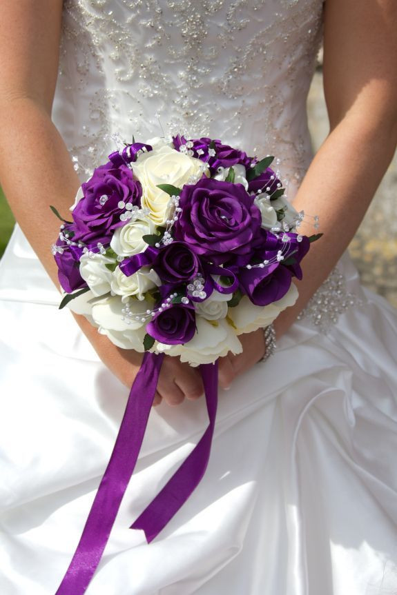 Purple Wedding Flower Arrangements
 Black And Purple Wedding Flowers