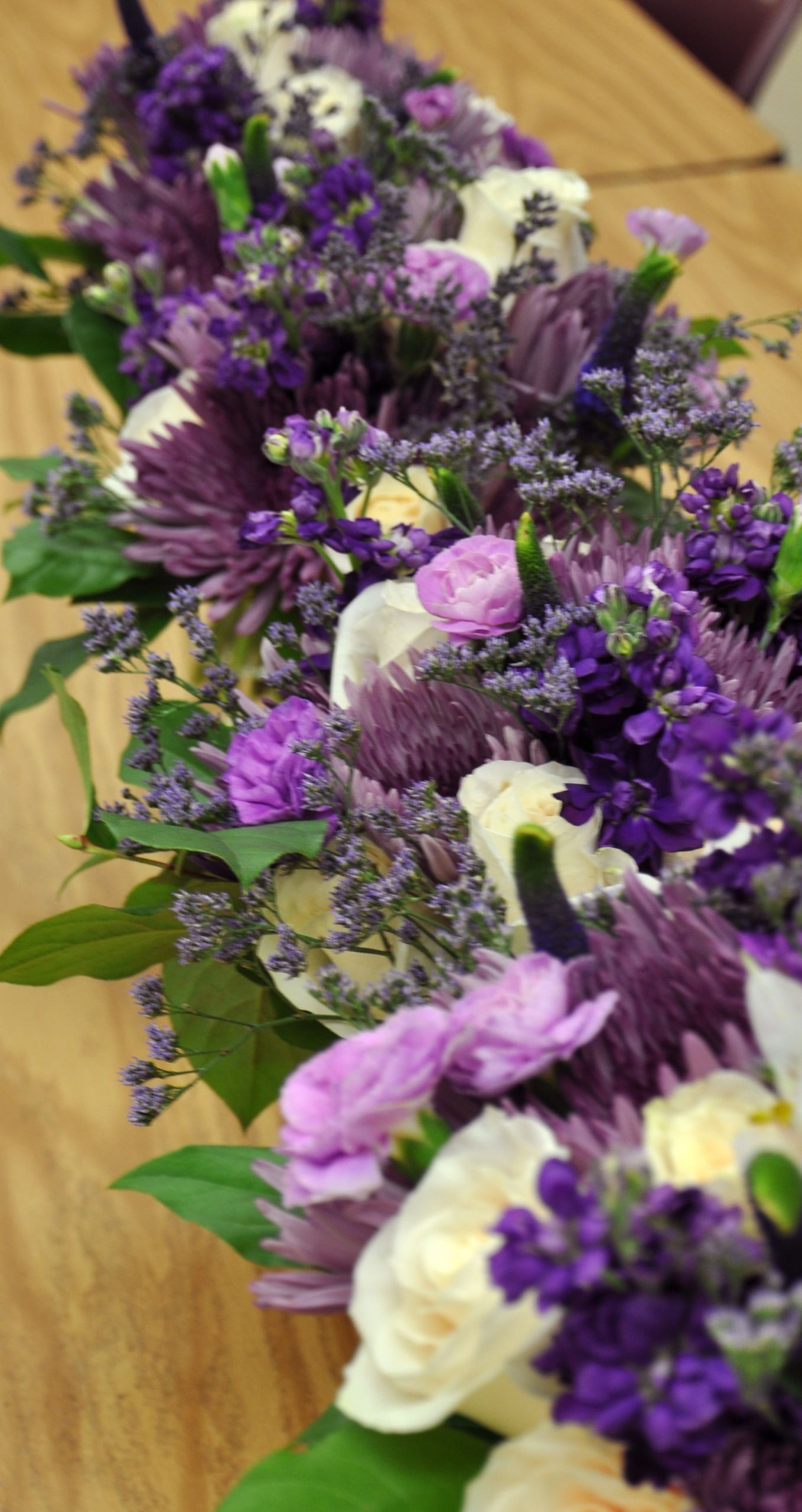 Purple Wedding Flower Arrangements
 Purple Wedding Flowers Purple & Green Wedding