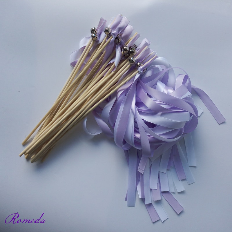 Purple Wedding Sparklers
 New 50pcs lot purple and light purple wedding ribbon stick