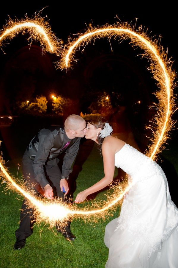 Purple Wedding Sparklers
 Outdoor Real Wedding in Colorado Purple and Damask