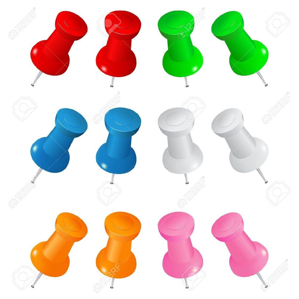 Push Pins
 Push Pins colorful For Notice BOARD memo picture hanging