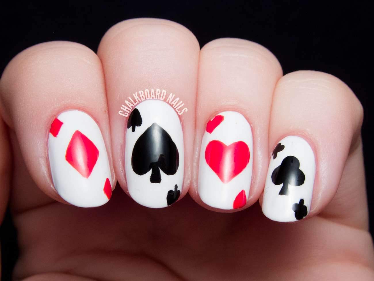 Queen Of Hearts Nail Designs
 f With Their Heads Queen of Hearts Nail Art