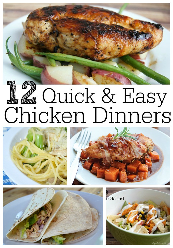 Quick And Easy Chicken Dinners Recipes
 12 Quick & Easy Chicken Dinner Recipes Not Quite Susie