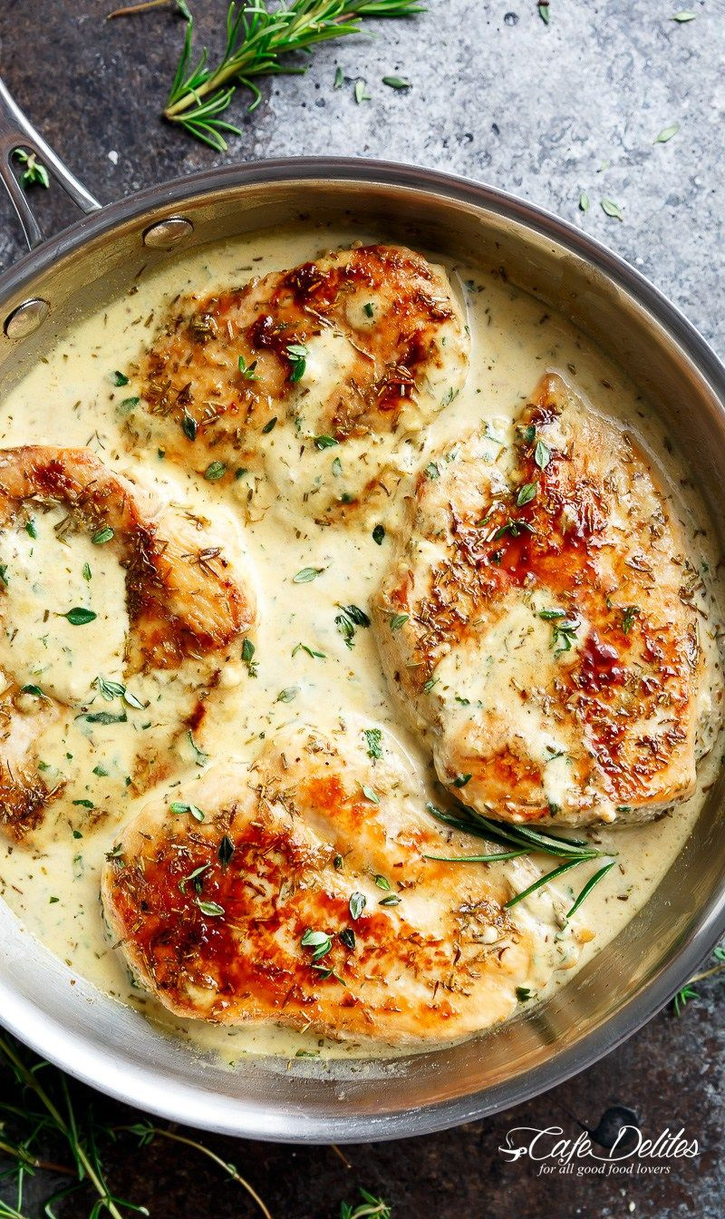 Quick And Easy Chicken Dinners Recipes
 Quick And Easy Creamy Herb Chicken filled with so much