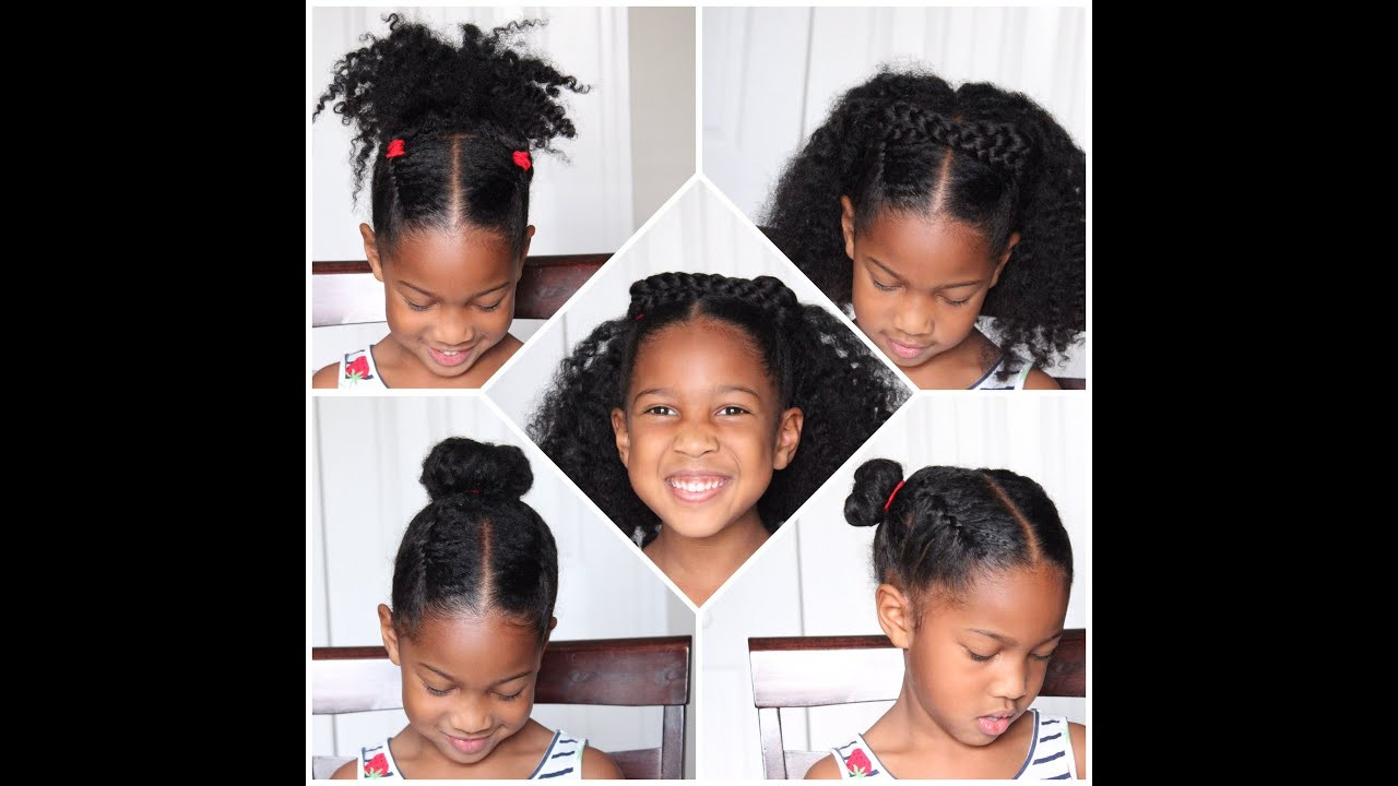 Quick And Easy Hairstyles For Black Hair
 4 EASY Back to School Natural Hairstyles for KIDS