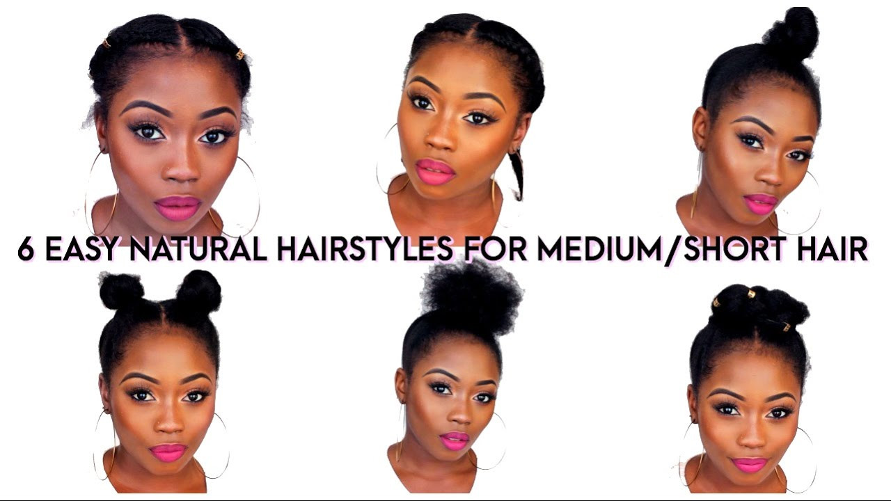 Quick And Easy Hairstyles For Black Hair
 6 BACK TO SCHOOL QUICK NATURAL HAIRSTYLES FOR SHORT MEDIUM