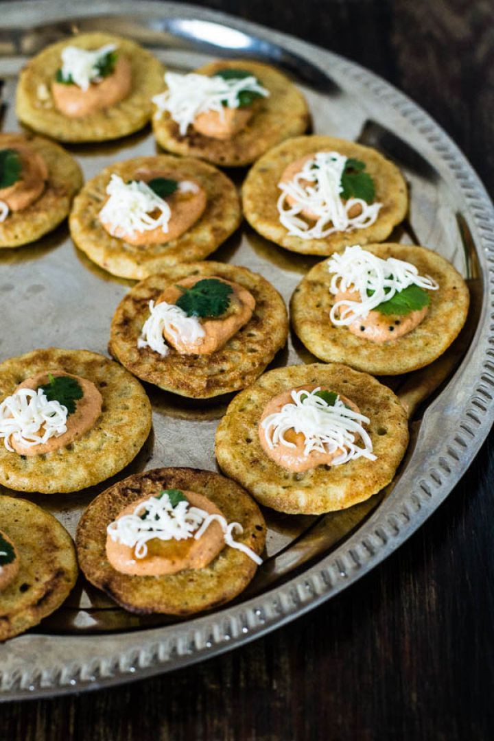 Quick Indian Appetizers
 South Indian Adai Served Tapa Style For Your Holiday Party
