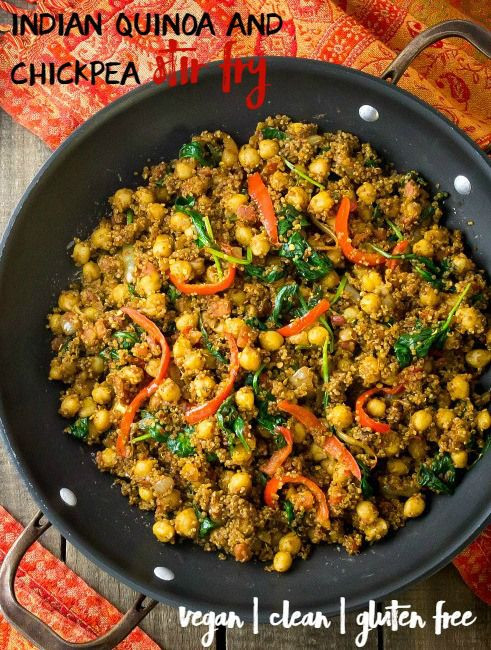 Quick Indian Dinner Recipes Veg
 Indian Quinoa and Chickpea Stir Fry Recipe