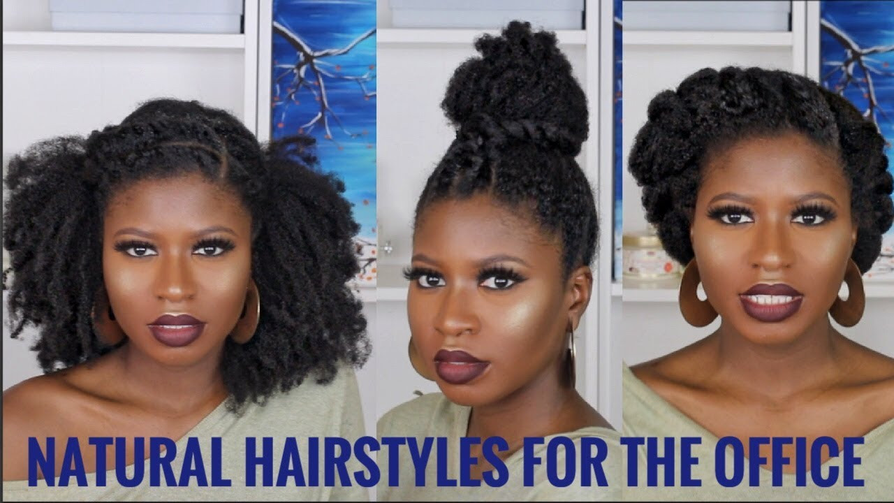 Quick Natural Hairstyles For Work
 3 SUPER QUICK EASY NATURAL HAIRSTYLES FOR WORK TYPE 4a 4b