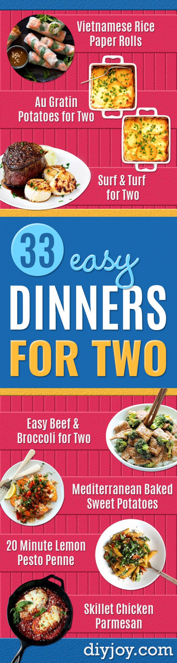 Quick Weeknight Dinners For Two
 33 Easy Dinner Recipes For Two