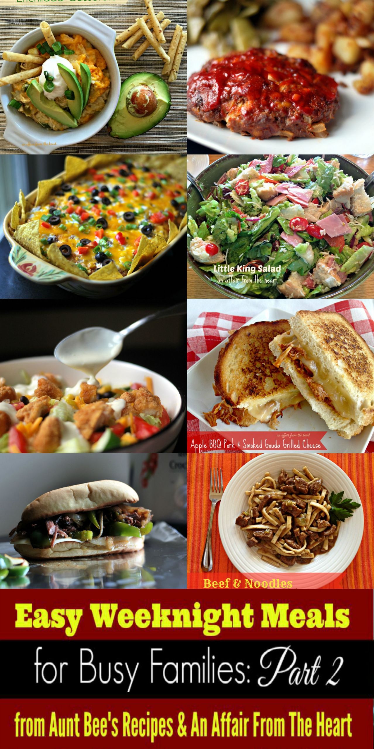 Quick Weeknight Dinners For Two
 Easy Weeknight Meals For Busy Families Part 2 Aunt Bee