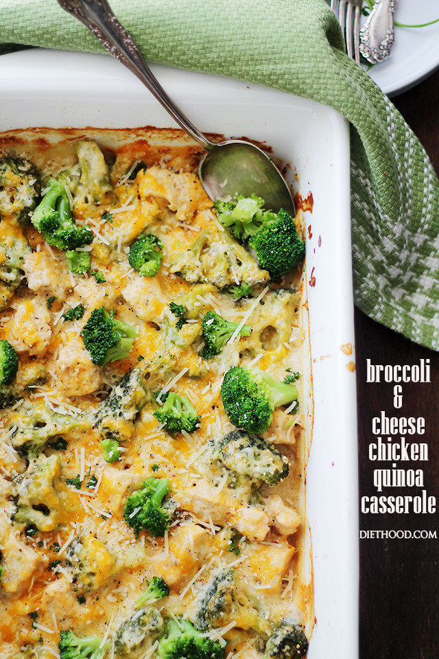 Quinoa And Broccoli Casserole
 Broccoli and Cheese Chicken Quinoa Casserole Recipe