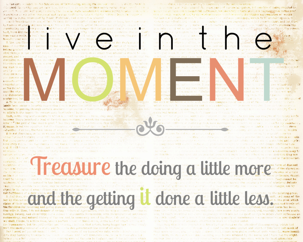 Quote About Living Life In The Moment
 Live In The Moment