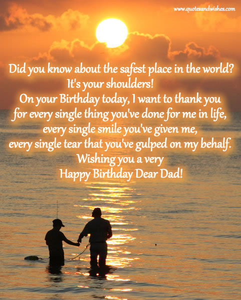Quote For Dad Birthday
 ENTERTAINMENT BIRTHDAY QUOTES FOR DAD