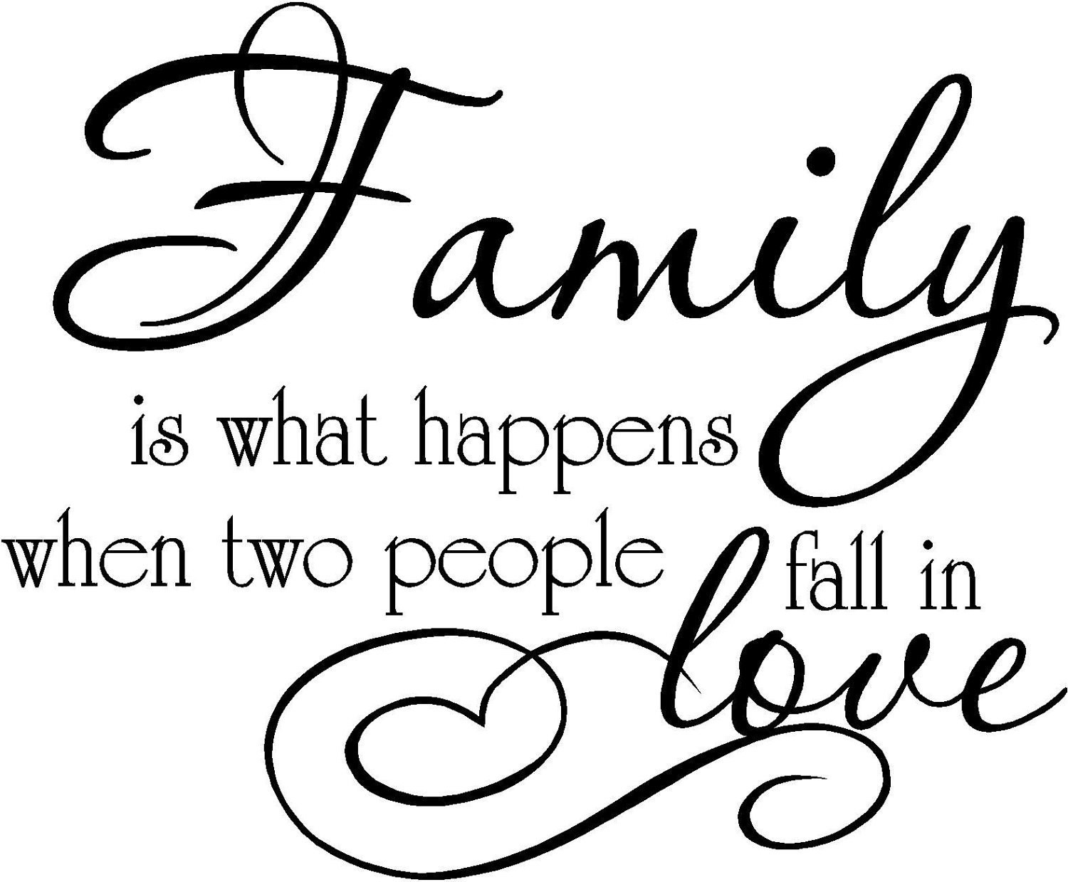 Quote On Family Love
 Family is what happens when two people fall in love nyl