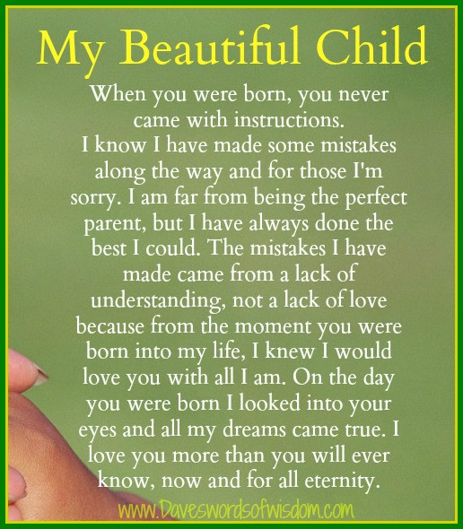 Quotes About Loving Your Child
 Parents Are Not Perfect Quotes And Sayings QuotesGram