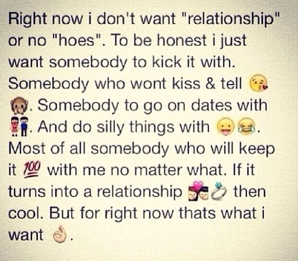 Quotes About Wanting A Real Relationship
 Right now I don t want "relationship" or no "hoes " To be