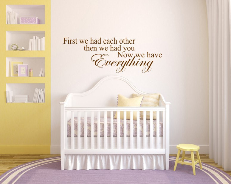 Quotes For Baby Room
 Baby s room decal Baby s room quote Bedroom wall