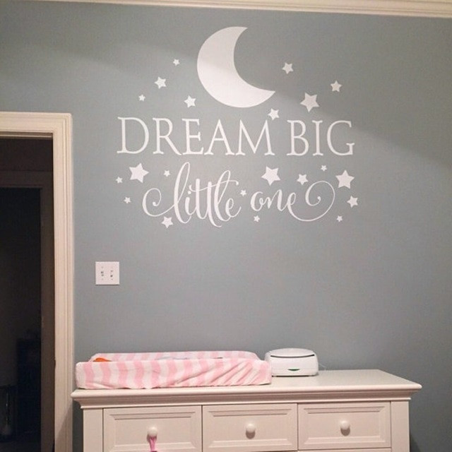 Quotes For Baby Room
 Aliexpress Buy Dream Big Little e Quotes Wall