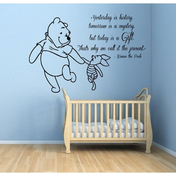 Quotes For Baby Room
 Shop Winnie The Pooh Quotes Children Kids Art Mural Girl