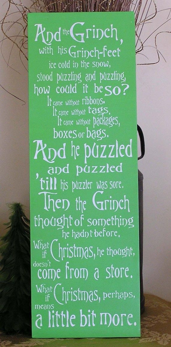 Quotes From How The Grinch Stole Christmas
 Christmas Grinch Quotes Maybe QuotesGram