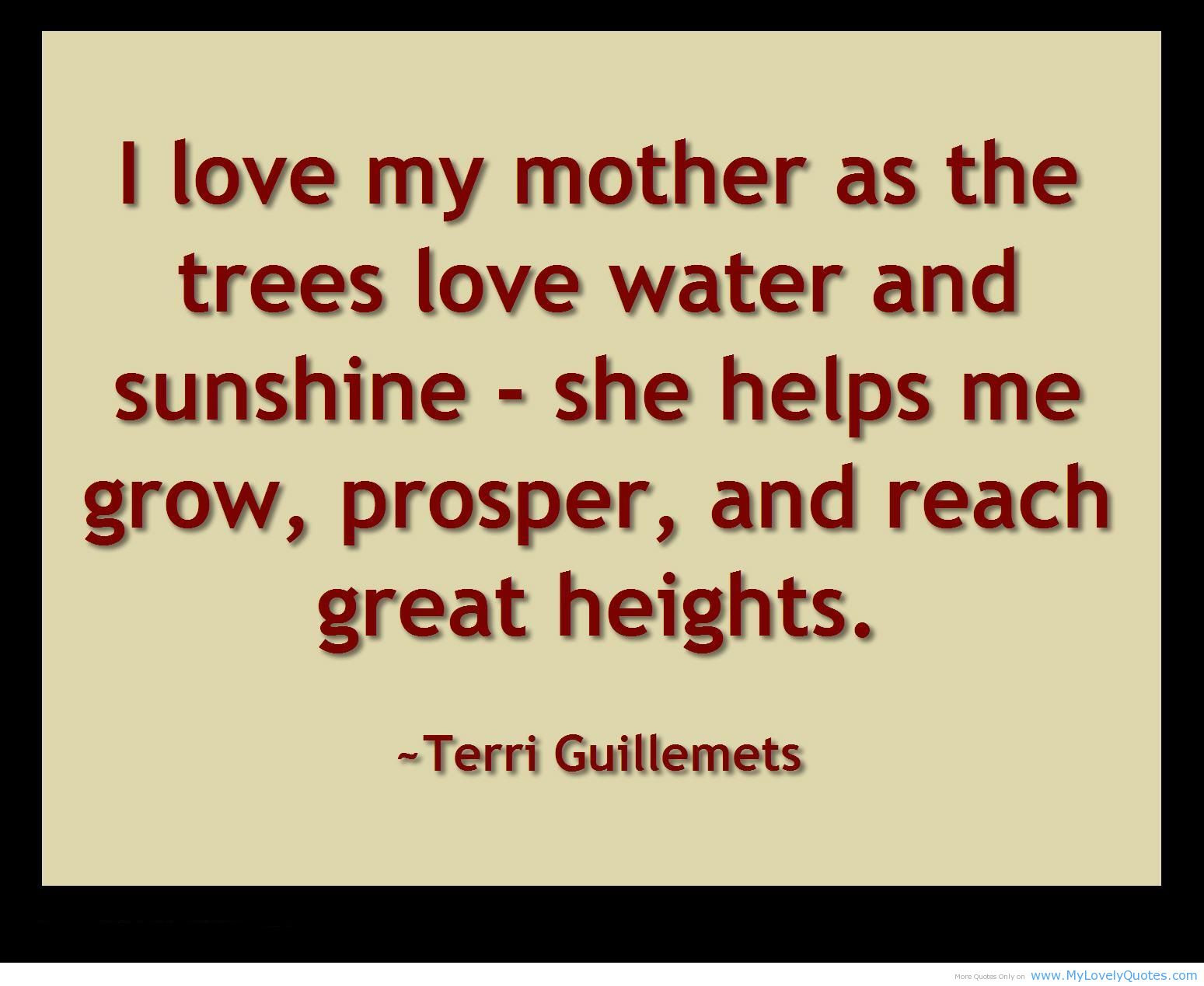 Quotes On Motherly Love
 Quotes About Mothers Love QuotesGram