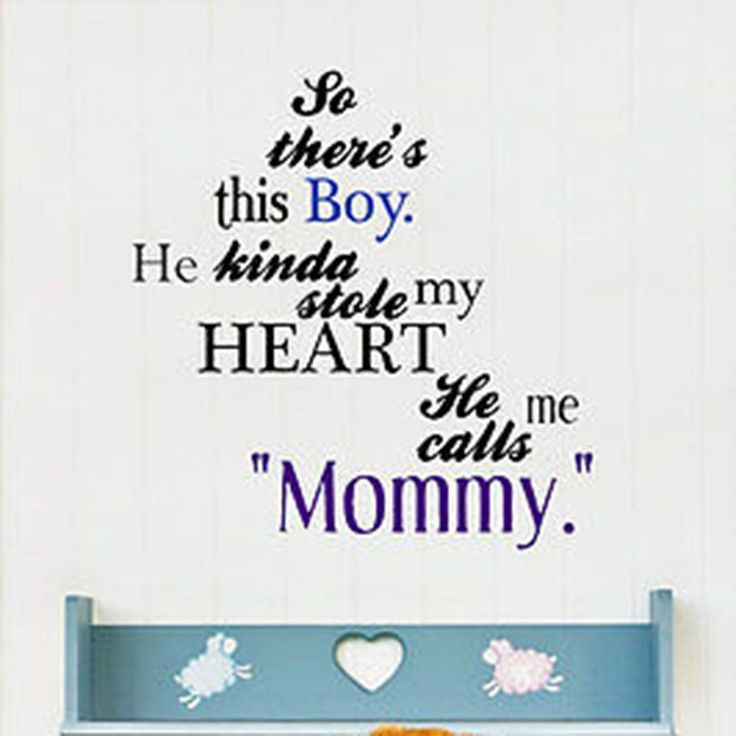 Quotes On Mothers And Sons
 So There s This Boy Mother and Son Quote Vinyl Wall Decal