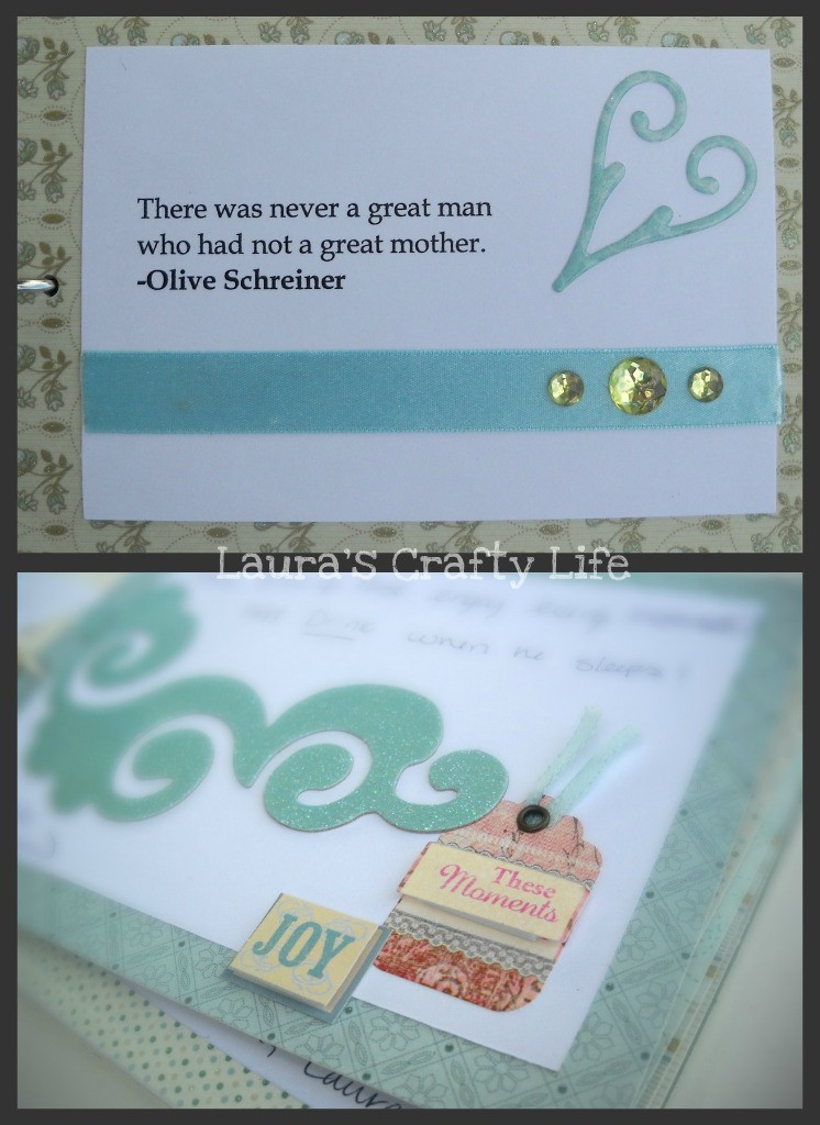 Quotes To Write In Baby Books
 Baby Shower Advice Book Laura s Crafty Life