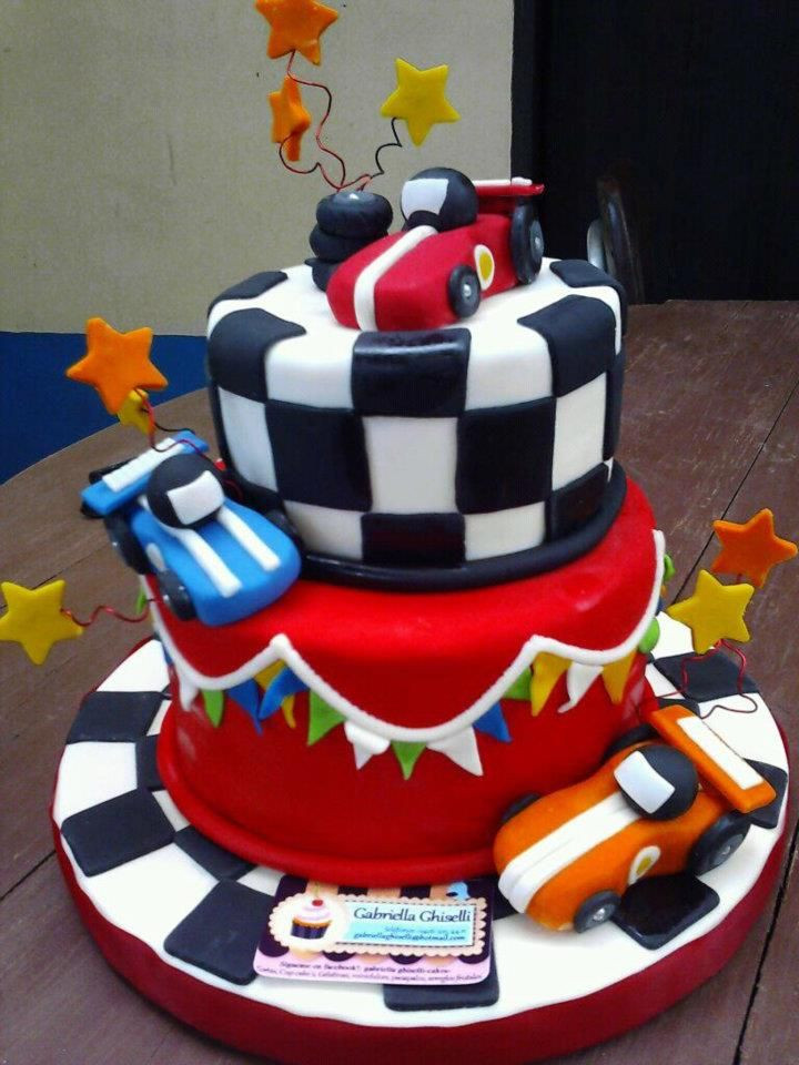 Race Car Birthday Cake
 Race car cake handmade and adible