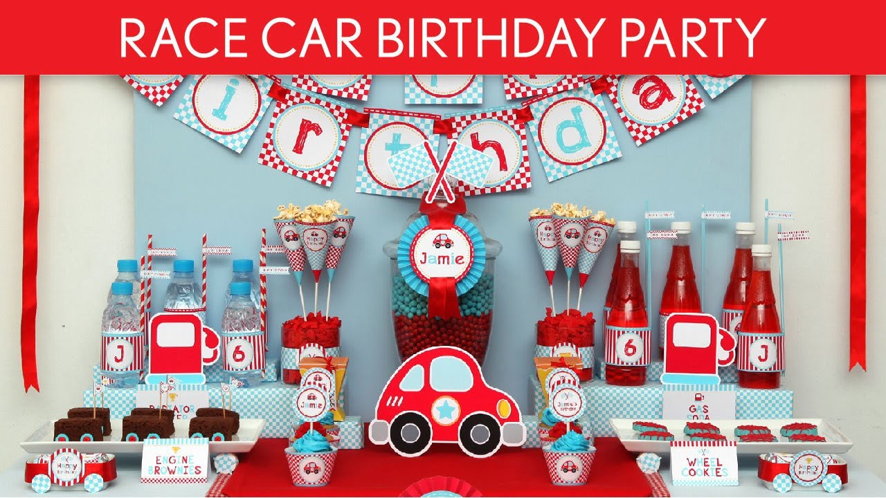 Race Car Birthday Party
 Race Car Birthday Party Ideas Cute Race Car B36