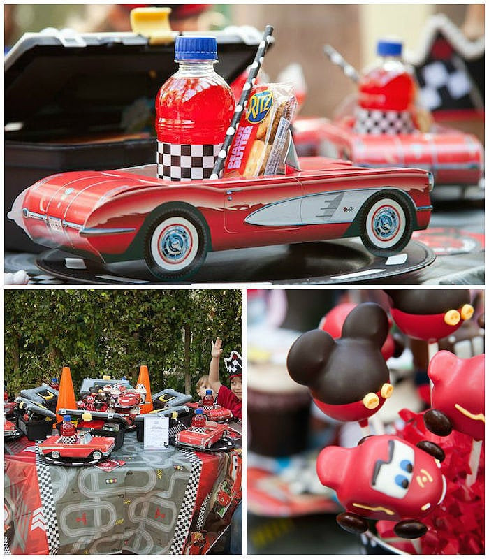 Race Car Birthday Party
 Heart Racing Disney Cars Themed Birthday Party